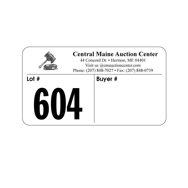 1-1/2" x 2-3/4" Custom White Label (1000 Labels)