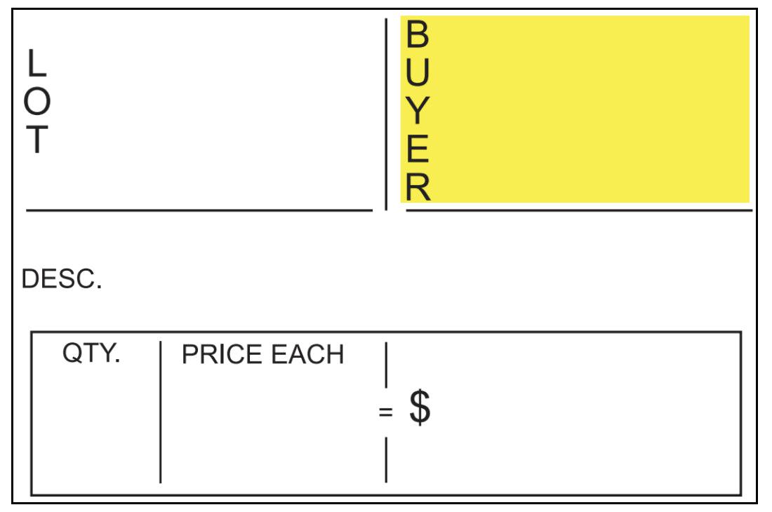 18 Ticket Clerk Sheets (100/Pack)