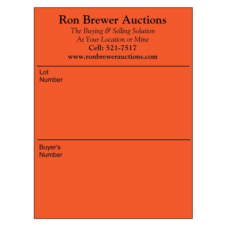 3" x 4" Custom Fluorescent Label (300 Labels)