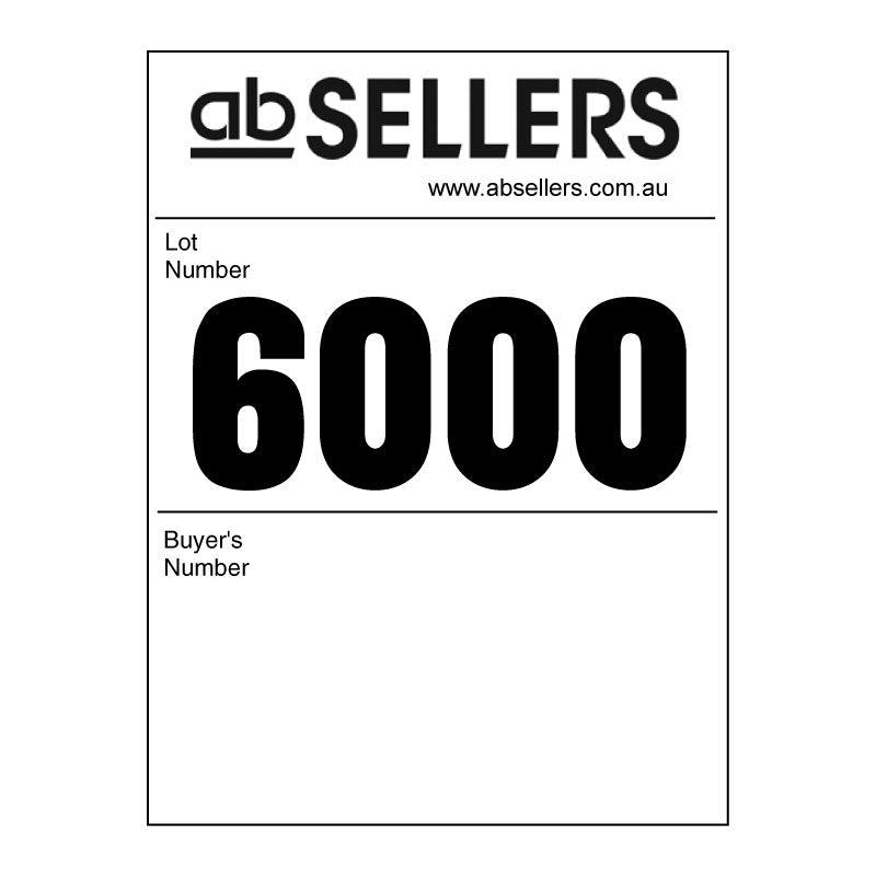 3" x 4" Custom White Label (300 Labels)