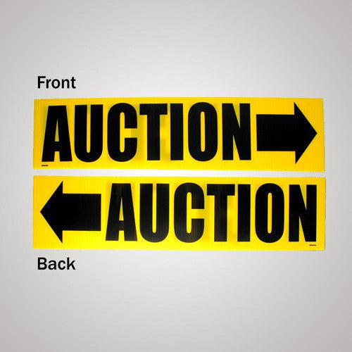 Auction Add On 6” x 24” Coroplast Signs (10/Pack)