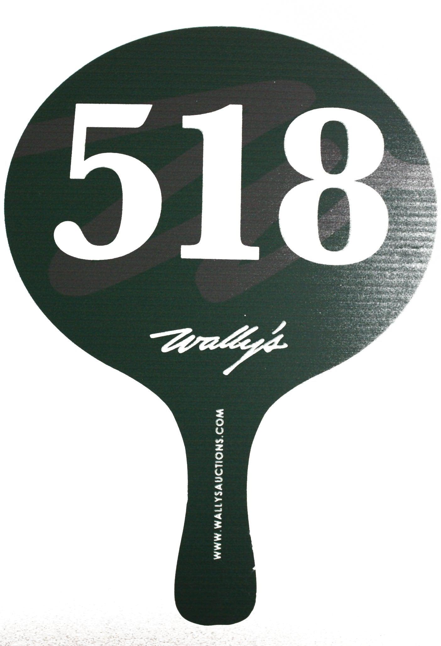 BRAVO Full Color Plastic Numbered Bidder Paddles | 1-Sided (Min. 50)