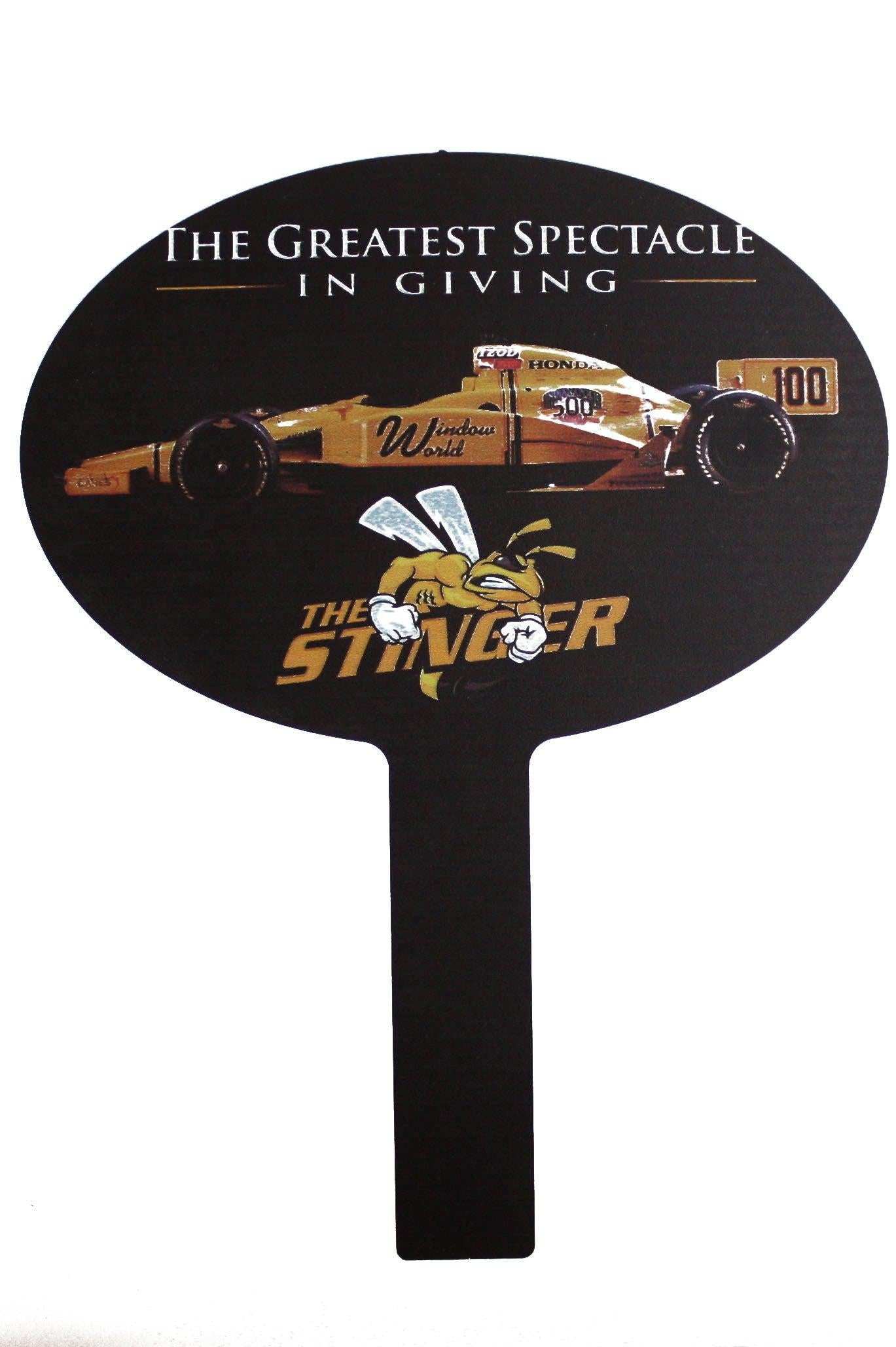 BRAVO Full Color Plastic Numbered Bidder Paddles | 1-Sided (Min. 50)