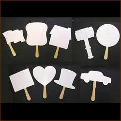 Blank Shape Bid Paddle, Stock (25/Pack)