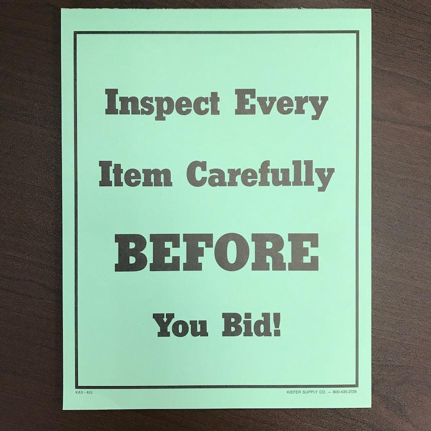 Bulk Instructional Signs (25/Pad)