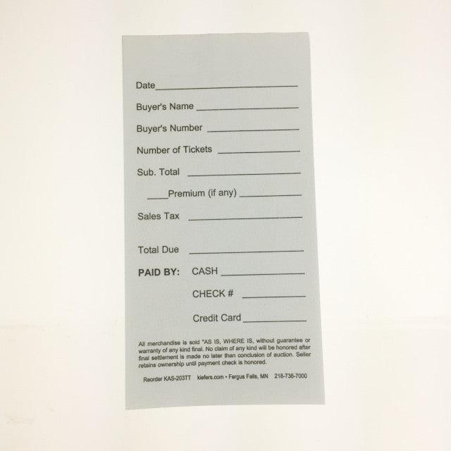 Cashier Ticket Tallies, 2-Part (250/Pack)