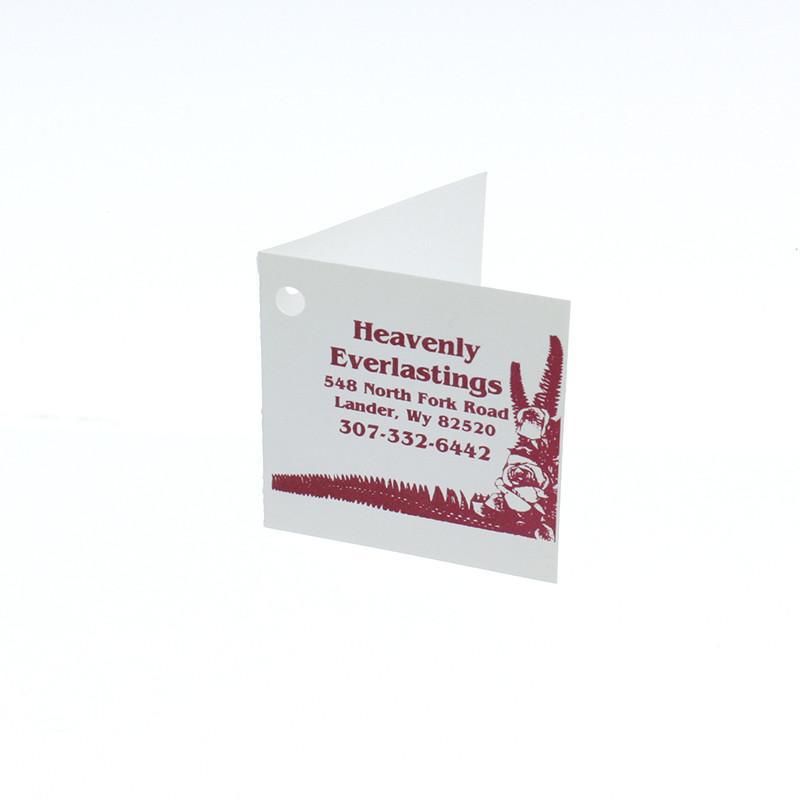 Custom Foldover Tags 2" x 2" (1000)