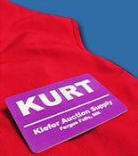 Custom Printed Full Color Plastic Name Tags