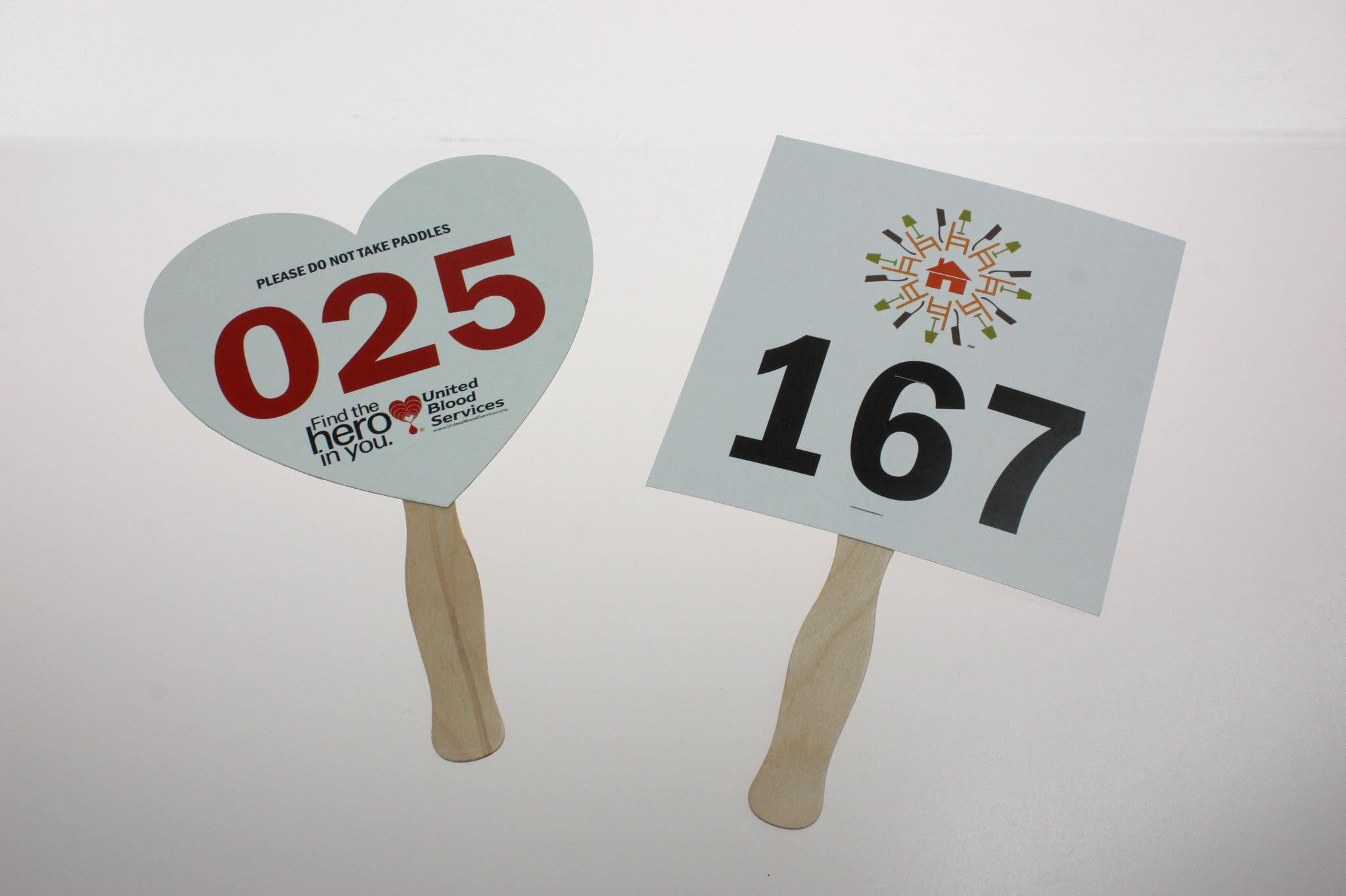 Auction Paddles