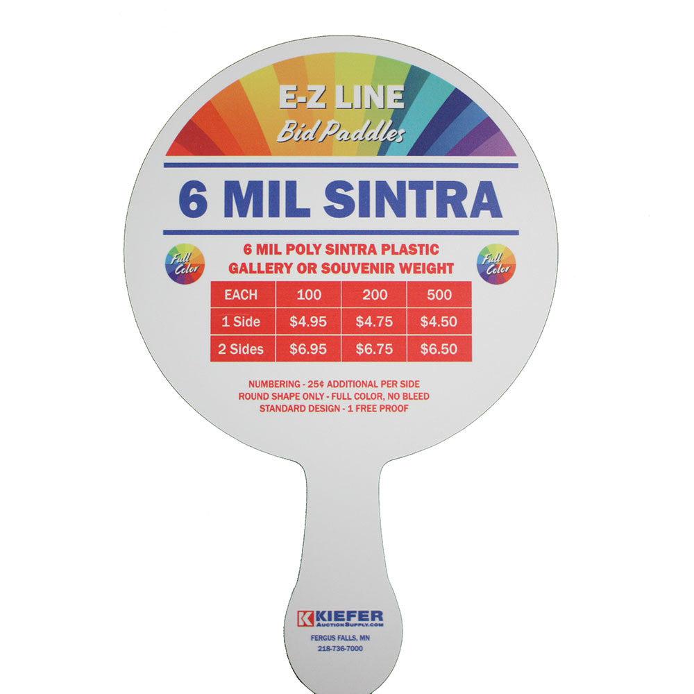 Better Bidders Inc.- Rectangle Sintra PVC Paddles. Lowest price I could  find, super fast shipping