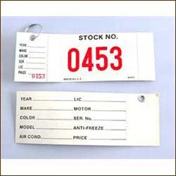 Key Tag - Window Sticker Combo (100/Pack)