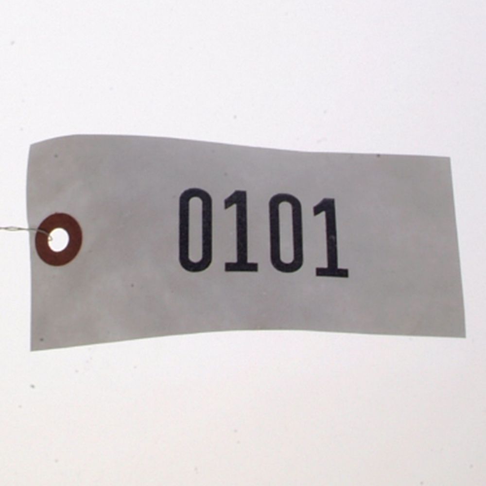Numbered Tyvek "Tuff" Tags - Wired (1000/box)