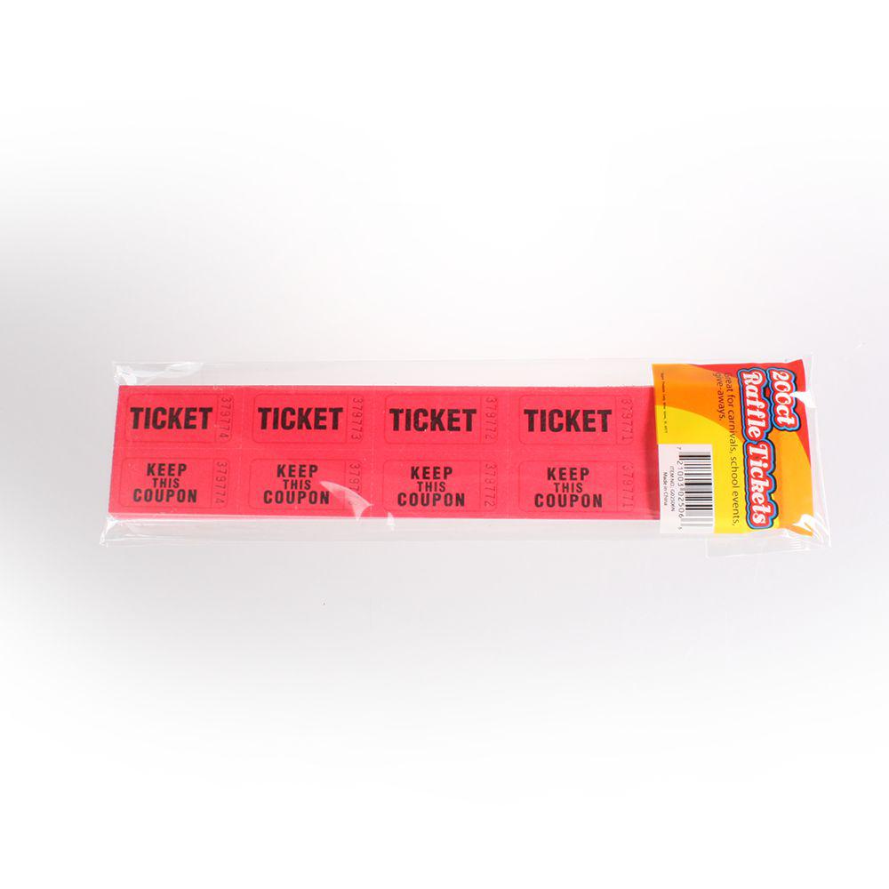 Packs of 200 Double Raffle Tickets