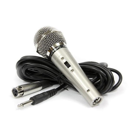 Professional Handheld Microphone Dynamic Moving Coil Mic with 15' ft. XLR Cable & Carry Case
