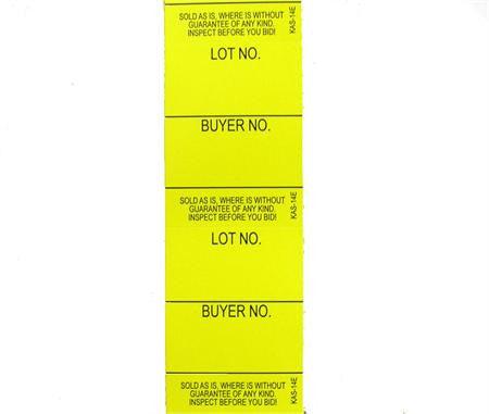 Style 14 Lot/Buyer Labels, E-Z Off (1000/roll)