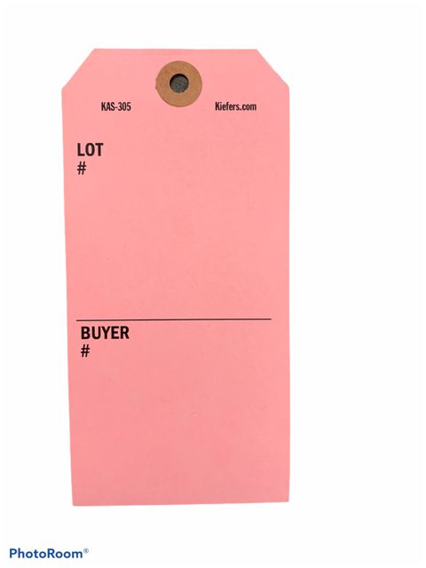 Tag It! SPECIAL Large Auction Tags (300/box) 2 Colors