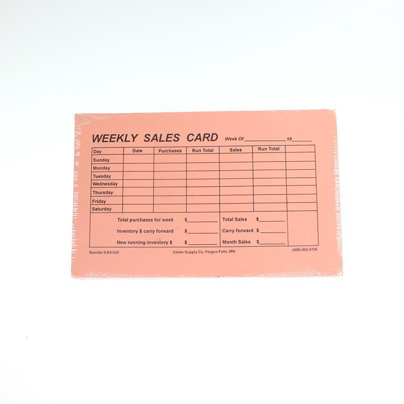 Weekly Sales Card (Deck of 100)