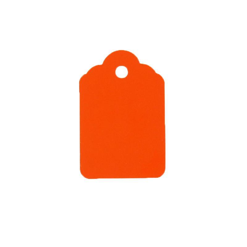 1-7/8" x 1-1/4" Dark Orange Tag (100/Pack)