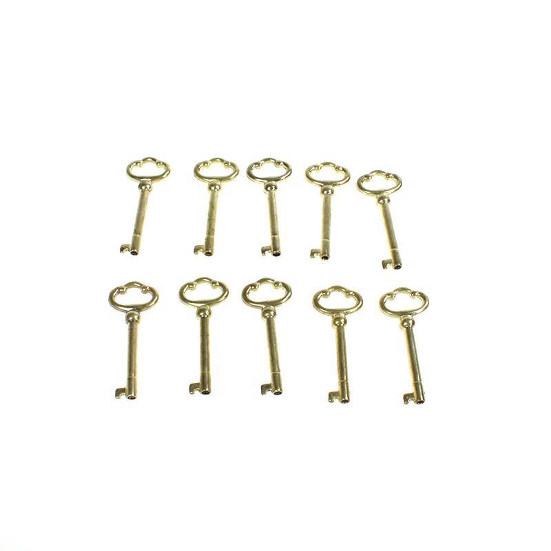 2-7/16" Brass Skeleton Key (10/Pack)