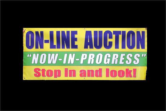 3' x 7' "On-Line Auction" Banner