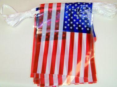 60' American Flag Pennant - 24 per string