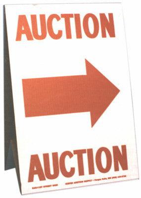 Auction Cardboard Tent Street Signs (5/pack)