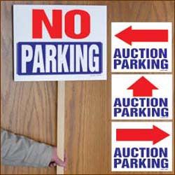Auction Parking Signs (50/Pack)