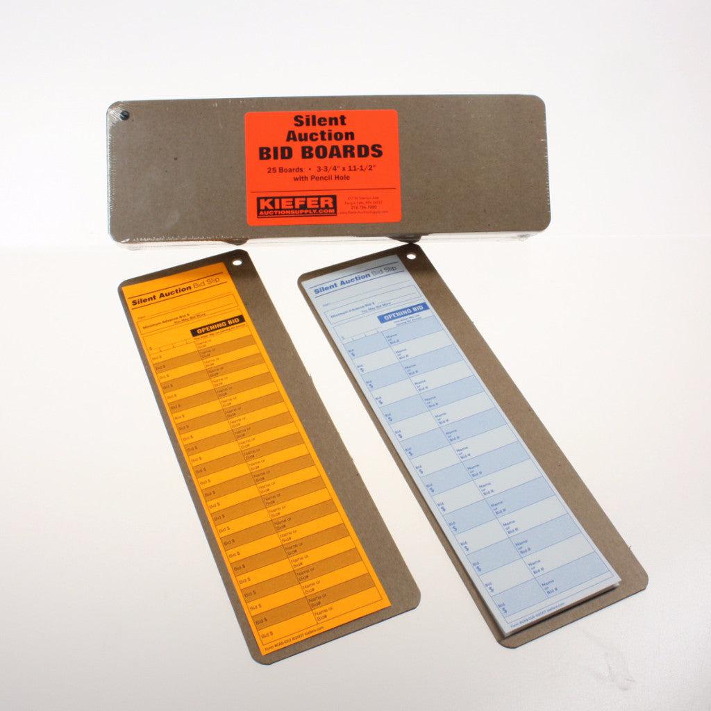 Bidder Boards for 2.8" Bid Slips (25/Case)