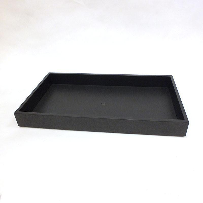 Black Plastic Tray 14-3/4" x 8-1/2" x 1-1/2"