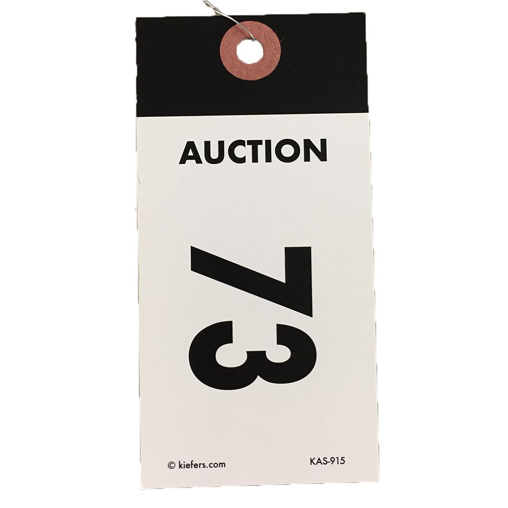 Black Top Numbered Tag - Wired (500/box)