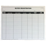 Buyer Registration Form (1 or 2-Part) - Stock or Custom