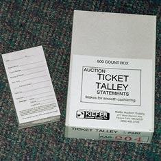 Cashier Ticket Tallies, 2-Part (250/Pack)