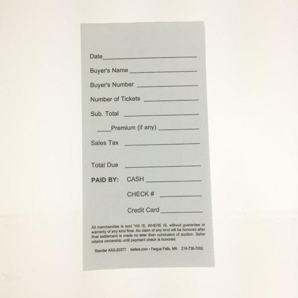 Clerk Tickets Sheets