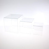Clear Acrylic Risers - 3 Sizes