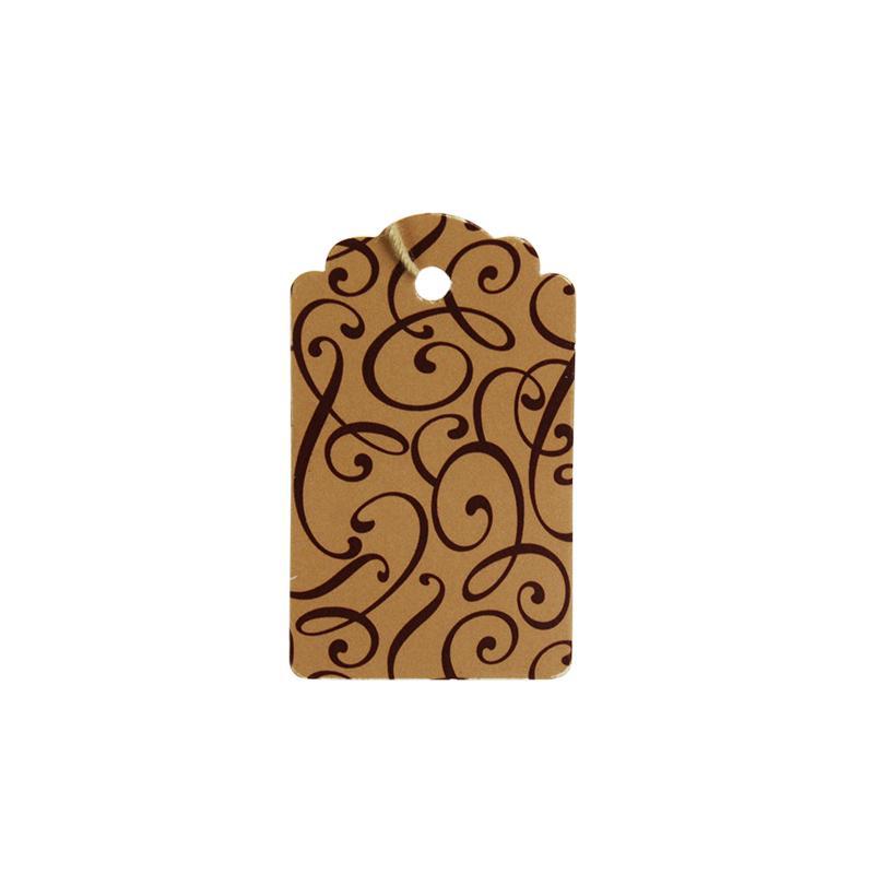 Cocoa Script Tag (100/Box) - 2 Sizes