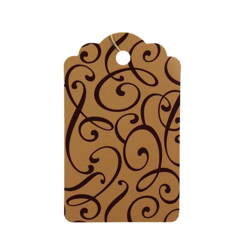 Cocoa Script Tag (100/Box) - 2 Sizes