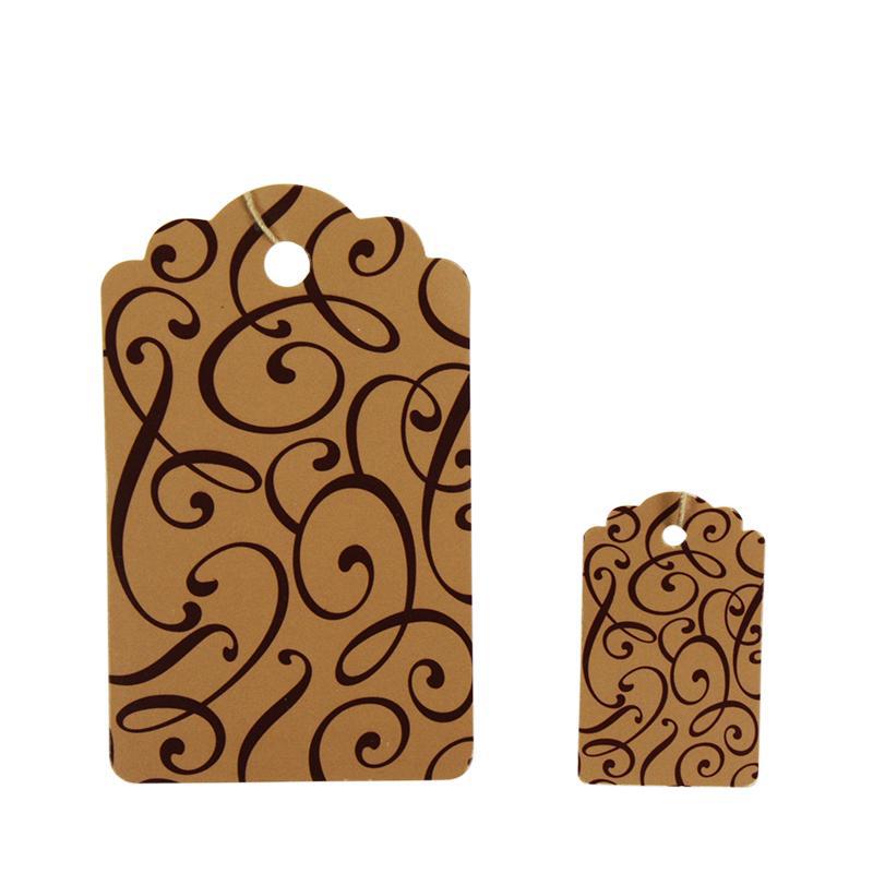 Cocoa Script Tag (100/Box) - 2 Sizes
