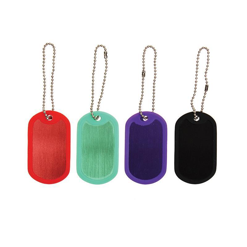 Colored Metal Tags - 4 Colors