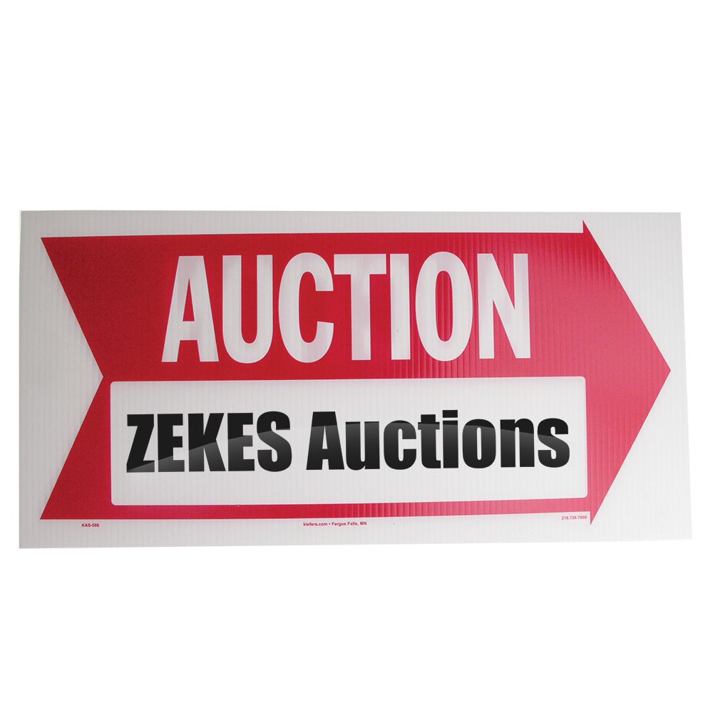 Custom Corrugated Plastic Signs and Stakes - Auction (10/pack)