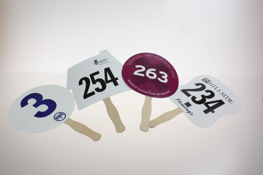 Auction Paddle Sticks | Custom Bid Paddles | Kiefer Auction Supply