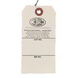 Custom Size #5 White Tag - Wired (Min. 5000)