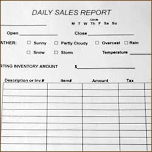 Daily Sales Log