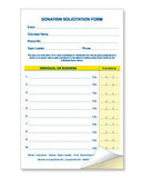 Donation Solicitation Form, 1 or 2 Part (25/pack)