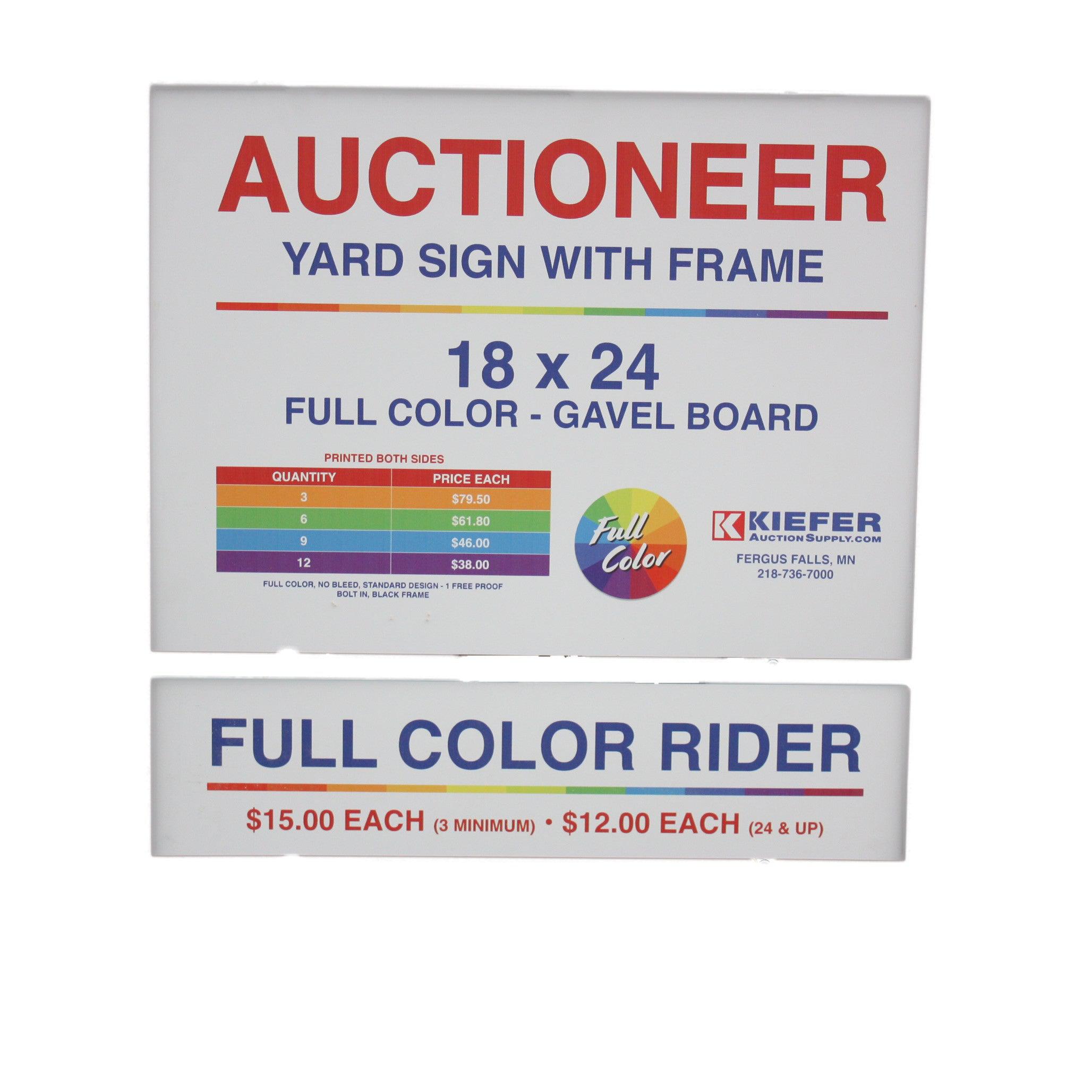 Full Color Rider Sign