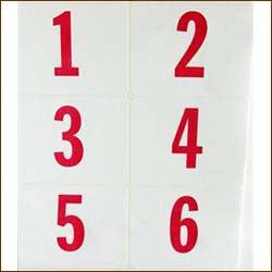 Jumbo Number Labels, 3 x 4 (250/pack)