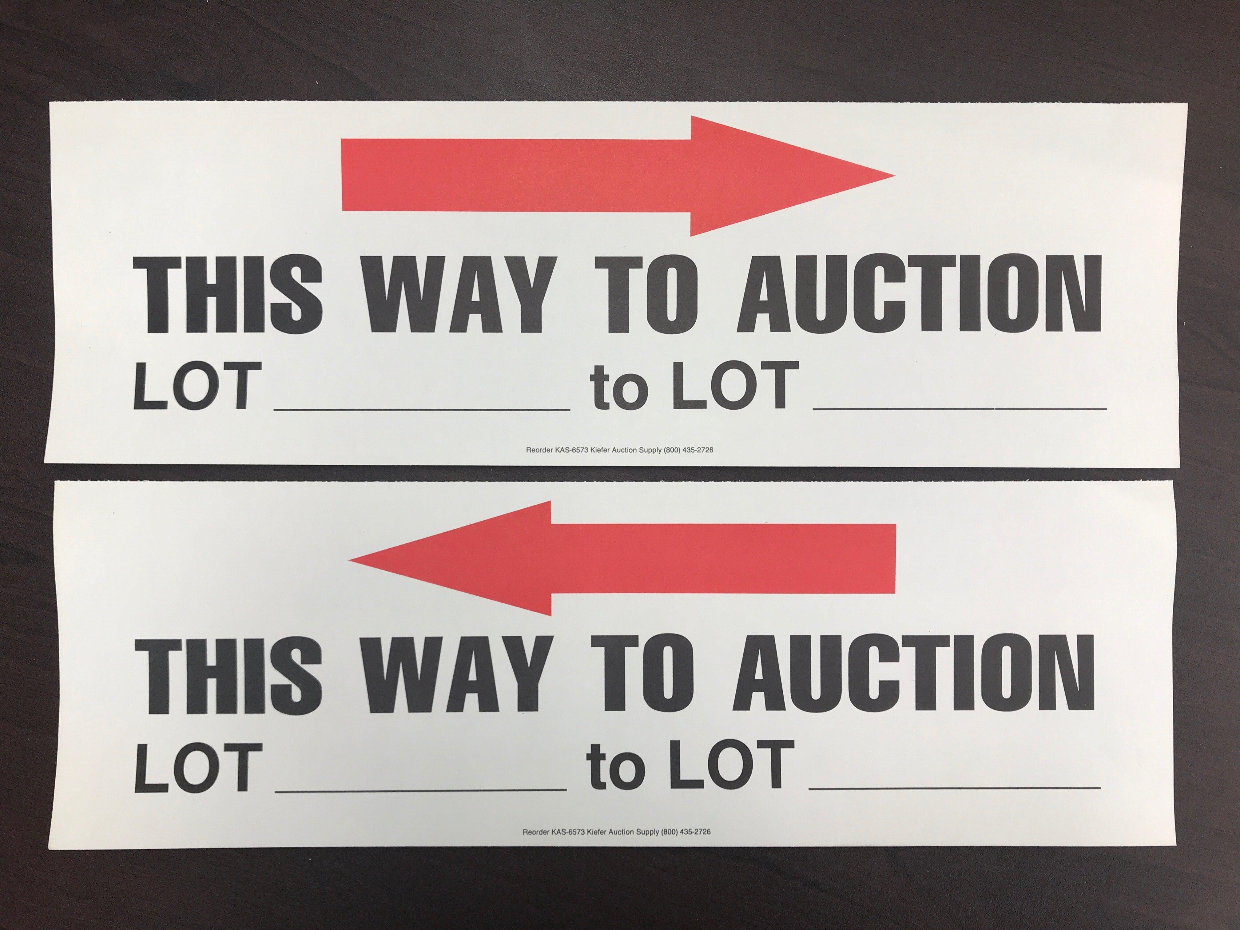 Lot Direction Arrows (50/pack)
