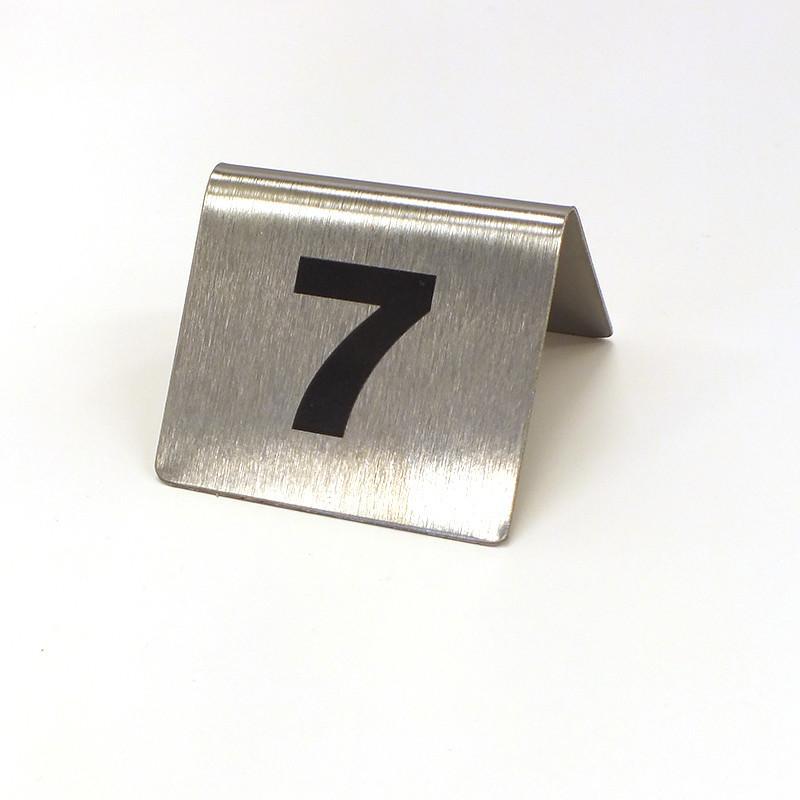 Metal Table Number Tents, #1-25