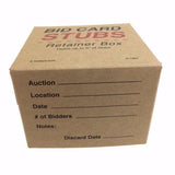 NEW Bid Card Stub Retainer Box (10 per pack)