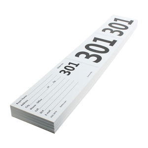 Bid Cards - Stock (Numbered)*
