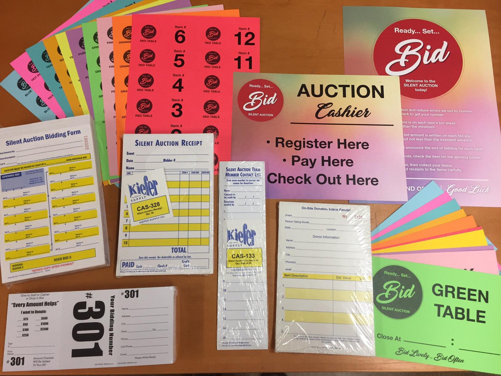 NEW Silent Auction Kit (just $9.85 shipping)